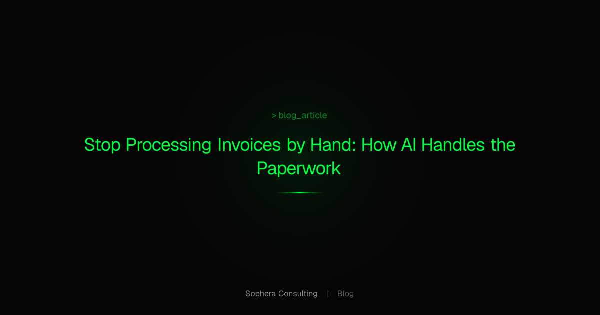 Stop Processing Invoices by Hand: How AI Handles the Paperwork | Blog ...